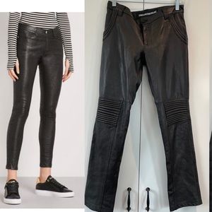Zadig & voltaire genuine leather moto pants FR 36